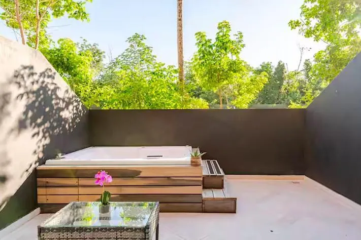 Apartment With Private Jacuzzi, Rooftop Pools & Free Beach Club 图卢姆 墨西哥