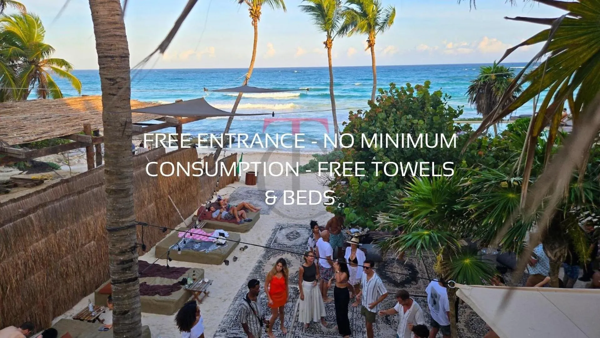 Apartment With Private Jacuzzi, Rooftop Pools & Free Beach Club 툴룸 0*,