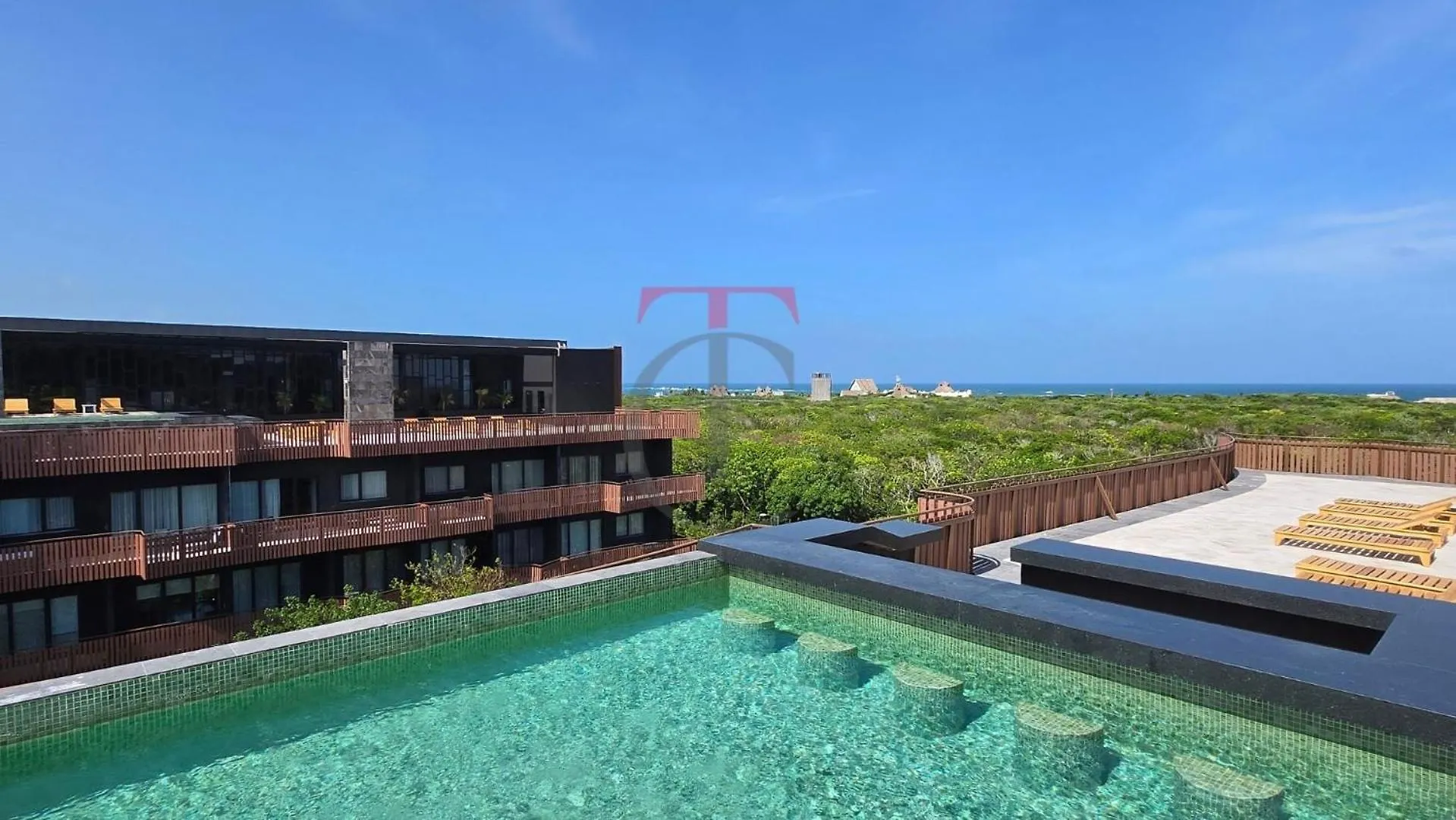 Apartment With Private Jacuzzi, Rooftop Pools & Free Beach Club 툴룸